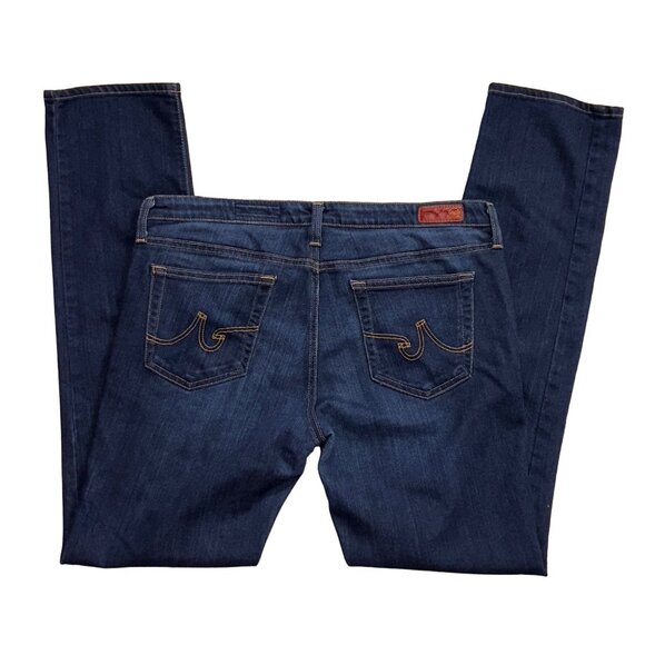AG Adriano Goldschmied The Stevie Tailored Leg Jeans 32R Dark Wash Denim - Picture 8 of 9